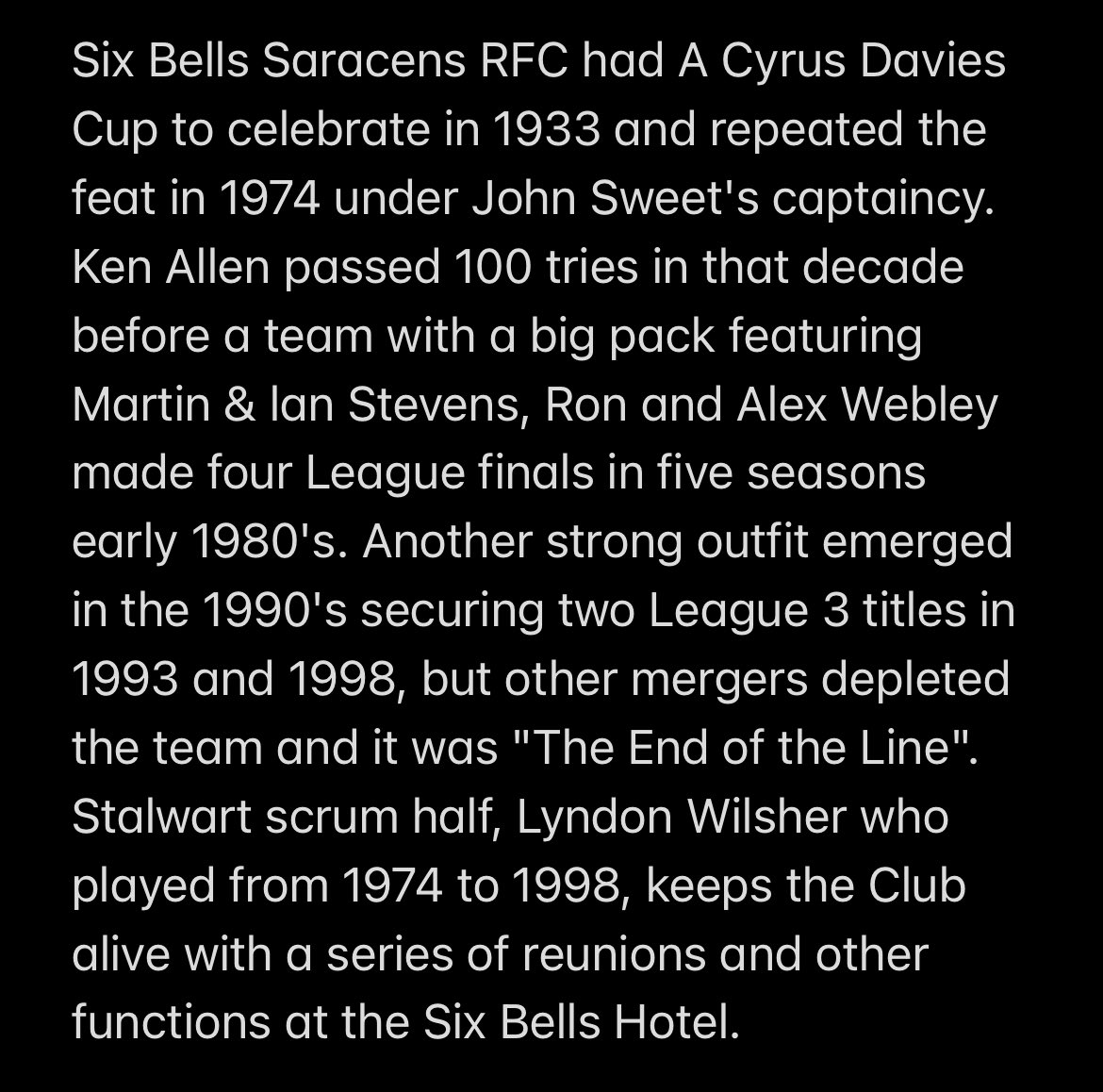 Abertillery_BG's tweet photo. CLUBS THAT FORGED RUGBY IN ABERTILLERY

Reunion details in pictures below 👇🏼

When - 17th Sep 2PM
Where - Abertillery Rugby Club

Please pass on the details to anyone without social media!

A big thanks to John Fox for the brilliant write up 👏🏼👏🏼 https://t.co/JJGYDZxsdK