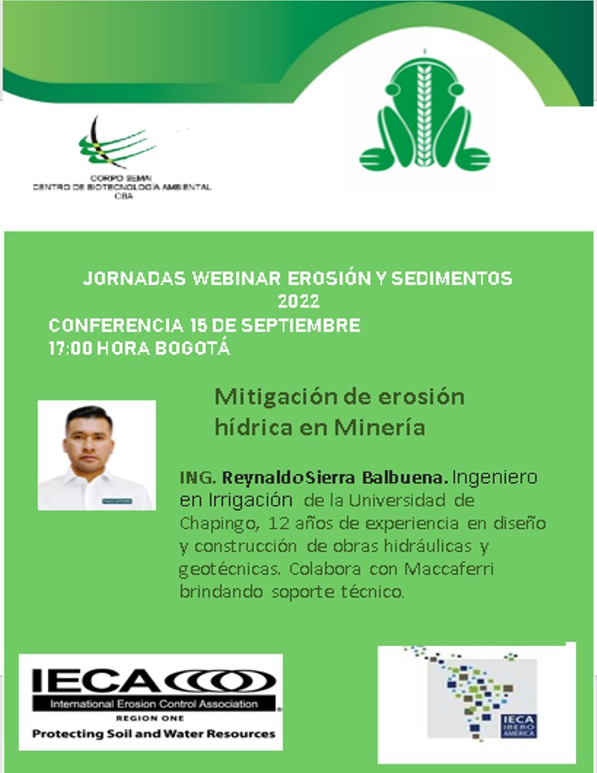 IECAIBERO's tweet photo. 3ra Conferencia. Control de erosión y sedimentos - https://t.co/zBtZjzZcDn https://t.co/N3rP2JhCUy