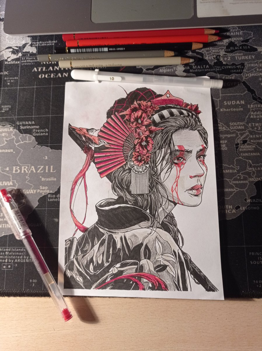 kai_D_Phe's tweet photo. #draw #drawing #samurai #girl #japanesewoman #pencil #traditionalart #artist #AlexFilipe #Redbubble #redraw #ReDrawPhe https://t.co/o1SF3dMqez