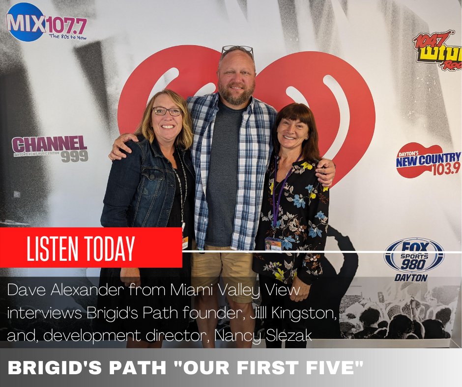 BrigidsPath's tweet photo. Dave Alexander has a conversation with founder, Jill Kingston, and development director, Nancy Slezak, about Brigid's Path upcoming 5 year celebration. https://t.co/JWR62tY4sA
#OurFirstFive #HelpUsCelebrate https://t.co/IwmmdeXLtx