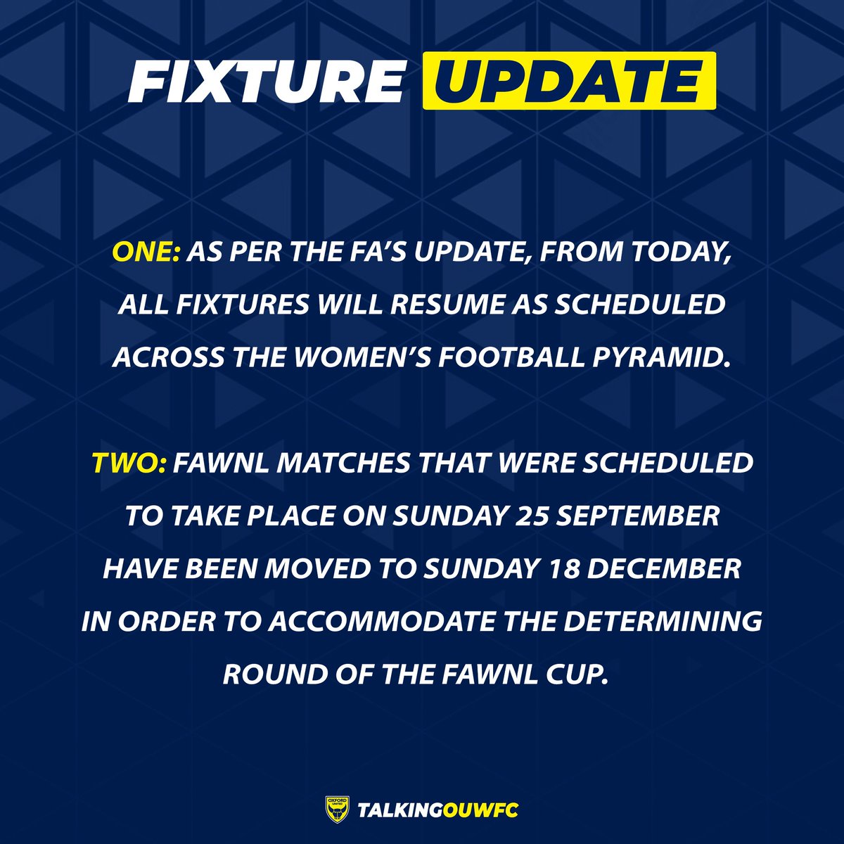 TalkingOUWFC's tweet image. 