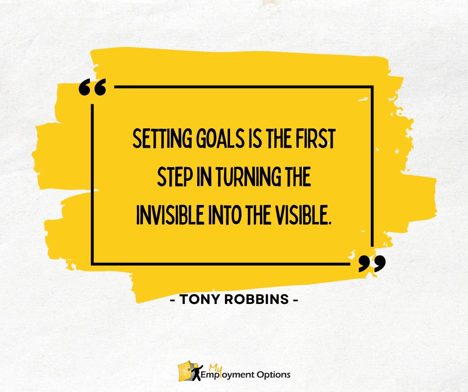 MyEmploymentOpt's tweet photo. #MondayMotivation “Setting goals is the first step in turning the INVISIBLE into the VISIBLE.” ― Tony Robbins

#MotivationalMonday #Determination #Motivation #NeverGiveUp #Quotes #MondayMotivations #Monday #QuotesOfTheDay #MotivationQuotes #MotivationalWords #DisabilityQuotes https://t.co/38L10p5v66