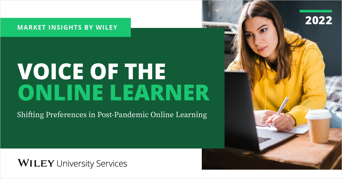 WileyUniServcs's tweet photo. Post-pandemic #OnlineLearners are more multidimensional than ever. So what’s changed?  

Learn more about the emerging trends, plus new data insights, in this year’s Voice of the Online Learner #report. Check it out: https://t.co/KocGqabKXa https://t.co/xA7GhwJ7eH