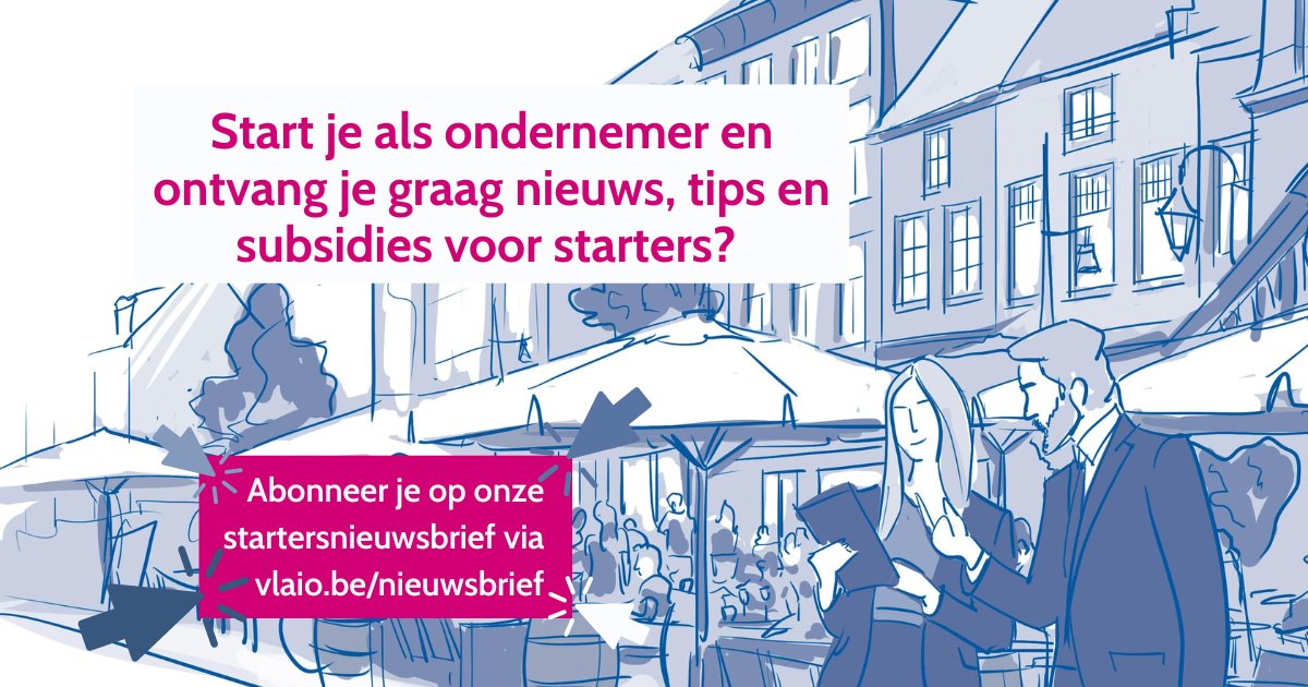 VLAIO_be's tweet photo. Start je als ondernemer en blijf je graag op de hoogte van VLAIO nieuws, subsidies, tips en events voor #starters? Abonneer je op onze startersnieuwsbrief via 👉 https://t.co/RGmp8qx9v4 👈 
#startersgids #AltijdOnderweg #sterkondernemen https://t.co/DdDBSOL3ei