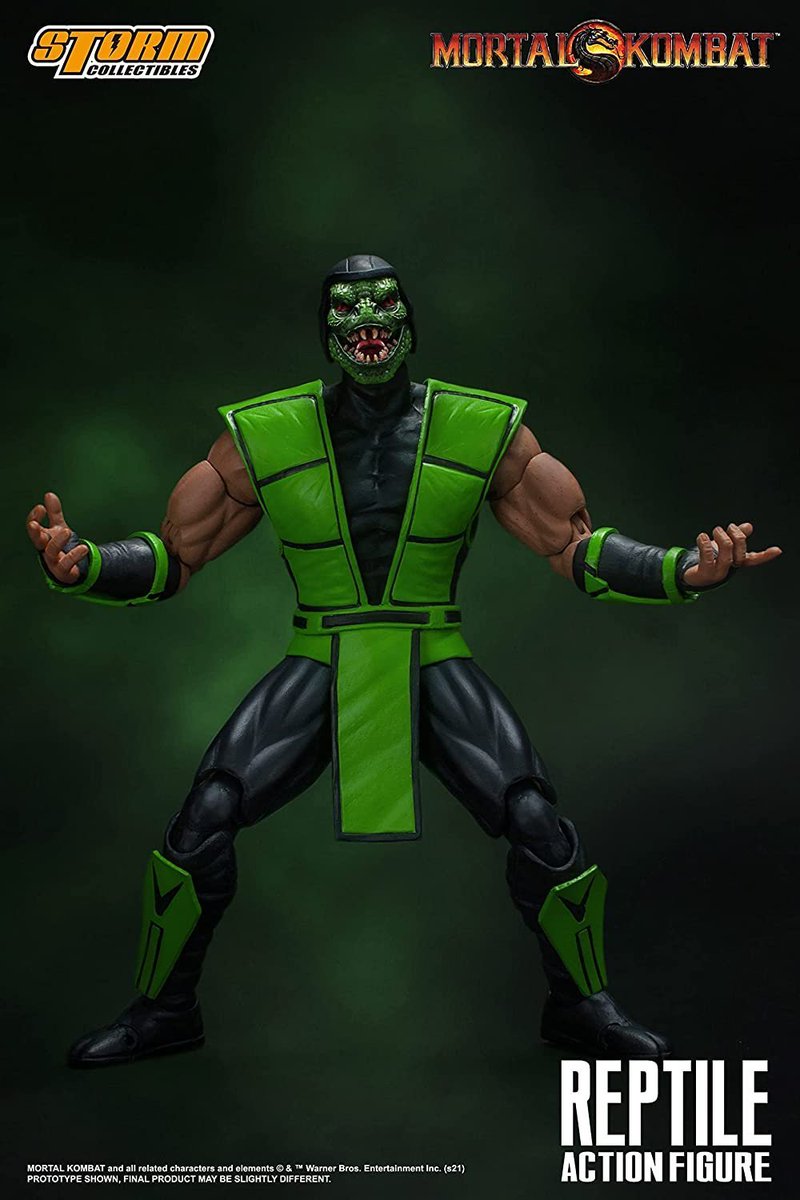 Wario64's tweet photo. Mortal Kombat - Reptile, Storm Collectibles 1/12 Action Figure is $61 on Amazon https://t.co/IrnWAx8TPS #ad https://t.co/WNFlukbffQ