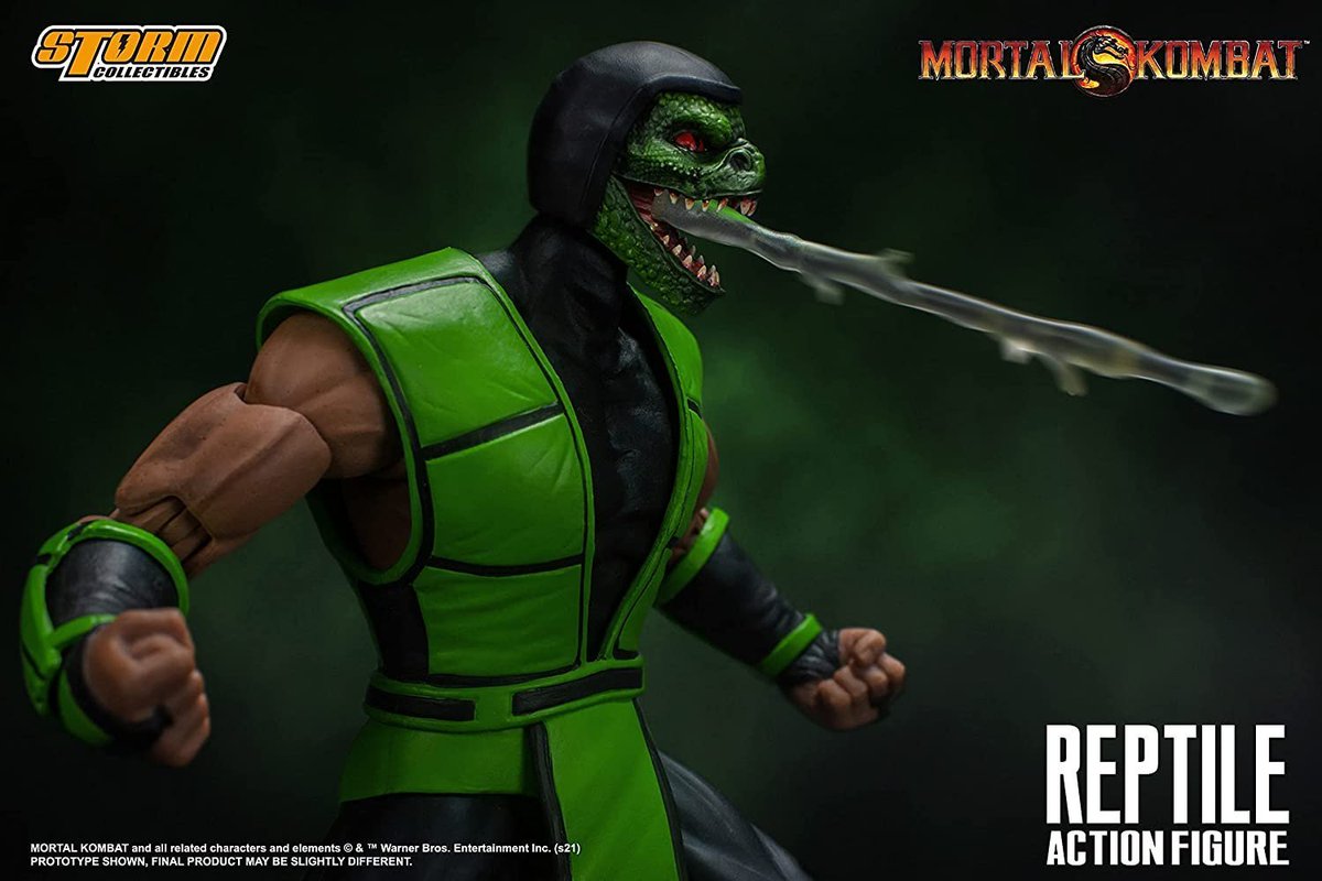 Wario64's tweet photo. Mortal Kombat - Reptile, Storm Collectibles 1/12 Action Figure is $61 on Amazon https://t.co/IrnWAx8TPS #ad https://t.co/WNFlukbffQ