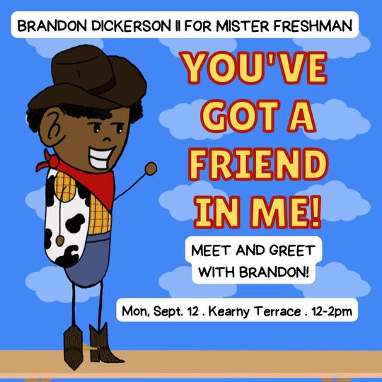 “Hey Bleu devils, my name is Brandon Dickerson II and I am running to be your next mister freshman. Meet me in Kearny terrace Monday from 12-2pm to hear about my platform and see why you have a friend B” #Dillarduniversity <a href="/BleuDevilBSB/">Dillard University Baseball</a>