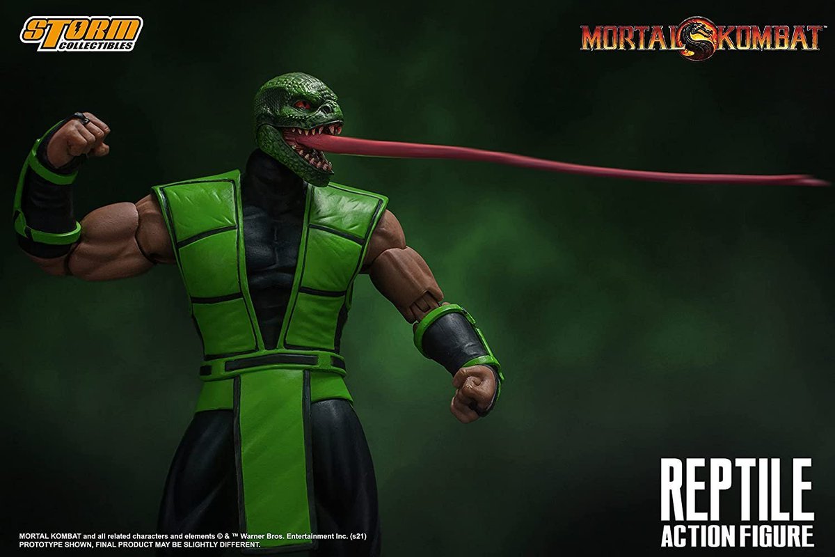Wario64's tweet photo. Mortal Kombat - Reptile, Storm Collectibles 1/12 Action Figure is $61 on Amazon https://t.co/IrnWAx8TPS #ad https://t.co/WNFlukbffQ