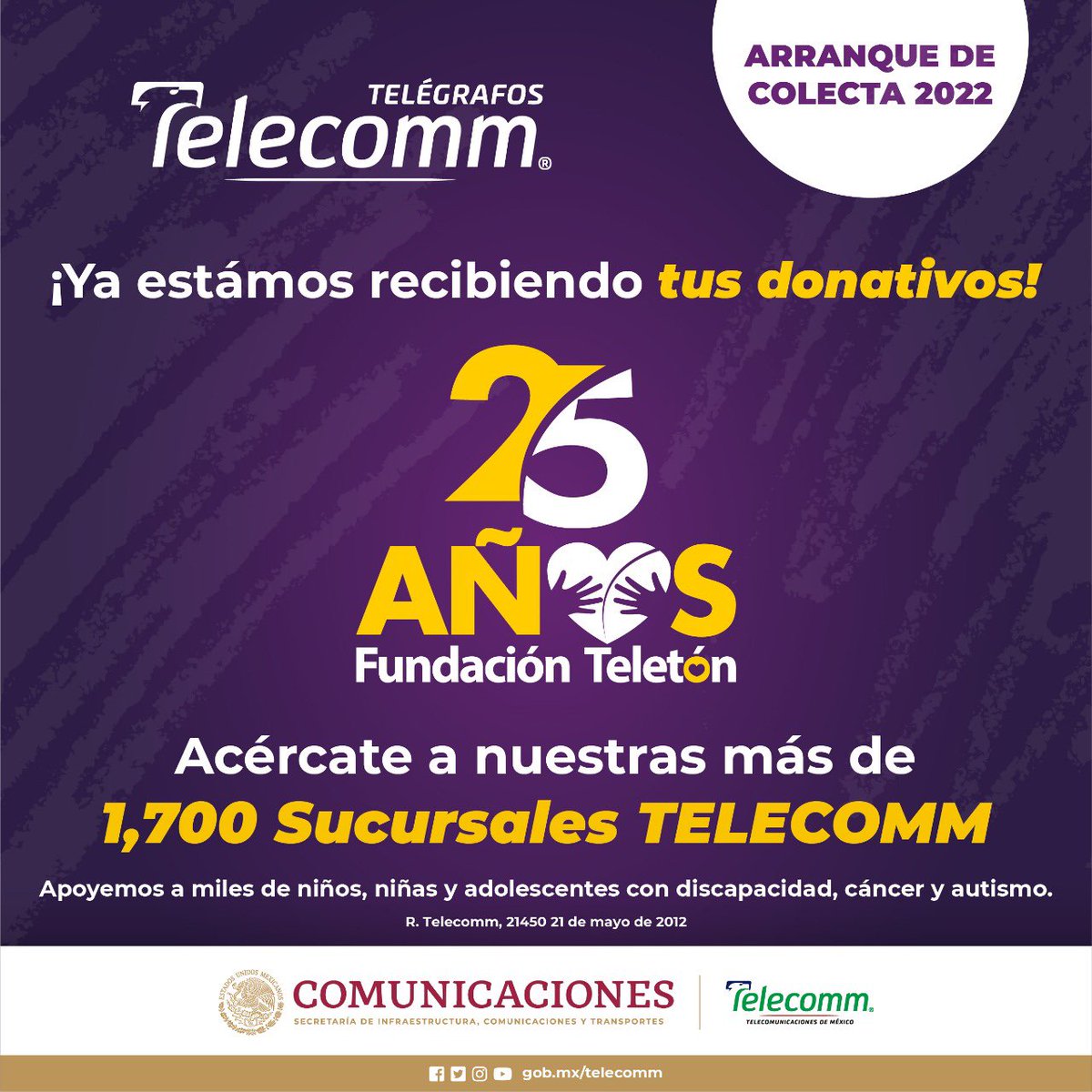TelecommColima's tweet photo. En las sucursales de Telecomm_Colima puedes realizar tus donativos desde $1 peso, recuerda que siempre hay una cerca de ti #telecommcercadeti #TelecommTuMejorOpcion https://t.co/0PblXiEwDE