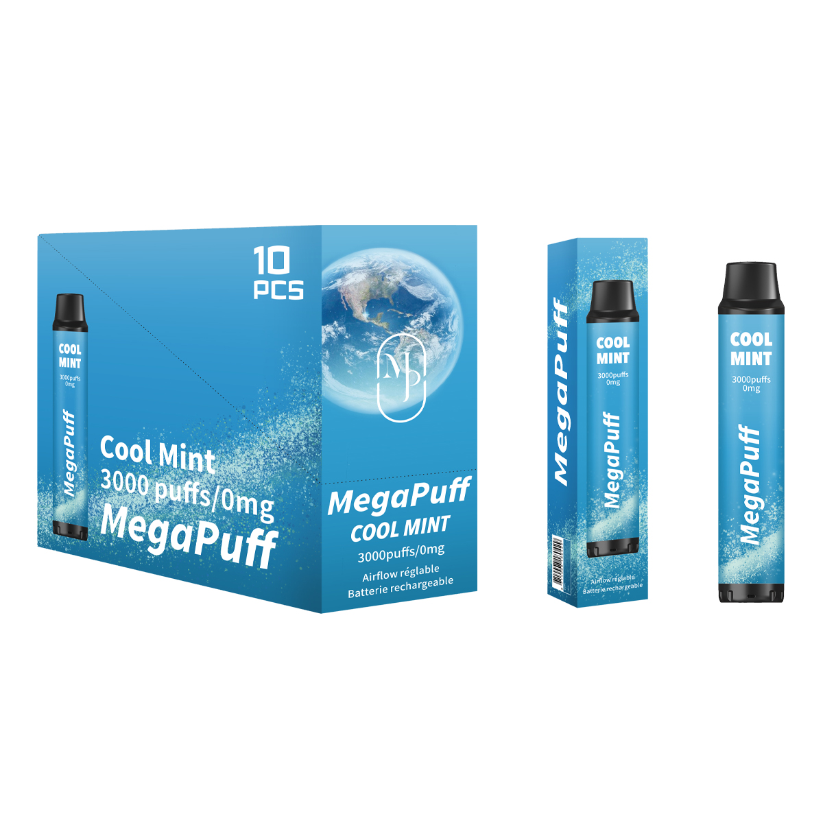 Megapuff1's tweet photo. Cool Mint possède une résistance de 1 ohm, cette e-cigarette jetable est un appareil activé par inhalation, il suffit d’aspirer sur le drip tip pour vapoter. De plus, le pod est rechargeable (MICRO USB) et l’airflow est réglable. Il propose 3000 PUFFS.

#megapuff #jetable #puff https://t.co/9D6692v1TH
