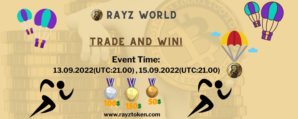 Event Time🥳
t.me/RayzTokenOffic…
t.me/RayzTokenTurkey
t.me/rayztokenchina