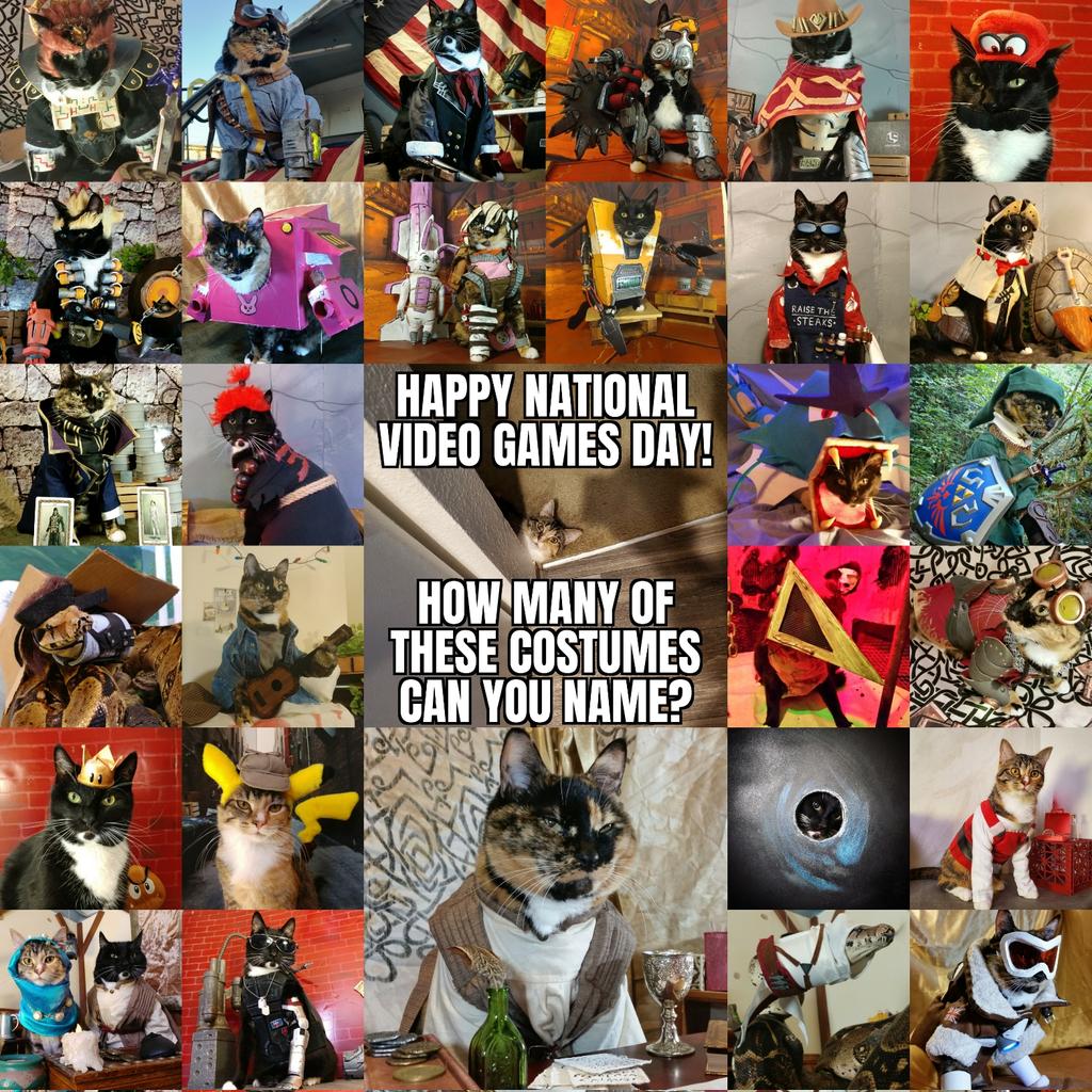 Cat_Cosplay's tweet photo. Happy #NationalVideoGamesDay! https://t.co/80Akl4saV9