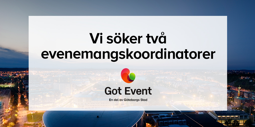gotevent's tweet photo. Nu söker vi två evenemangskoordinatorer till Got Event! En med fokus på bemanning och administration och en med fokus på bemanning och arbetsledning. Låter det intressant? Läs mer här: https://t.co/3yPYJtyqzC https://t.co/16xAd51SbU