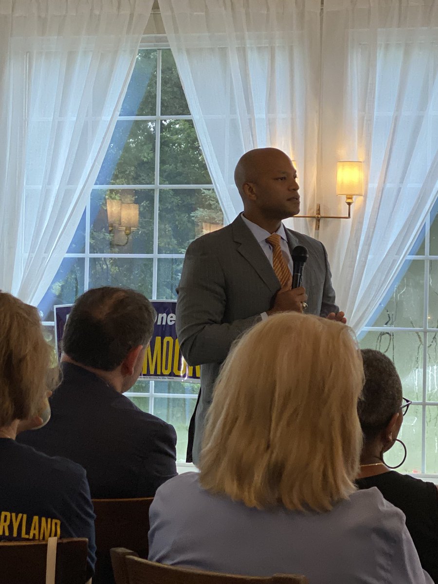 VoteKateStewart's tweet photo. Can’t think of a better way to kickoff the week — breakfast with a crowd at Zinnia listening to @iamwesmoore. @mddems #allbluein2022 https://t.co/2y6jUS9nvV