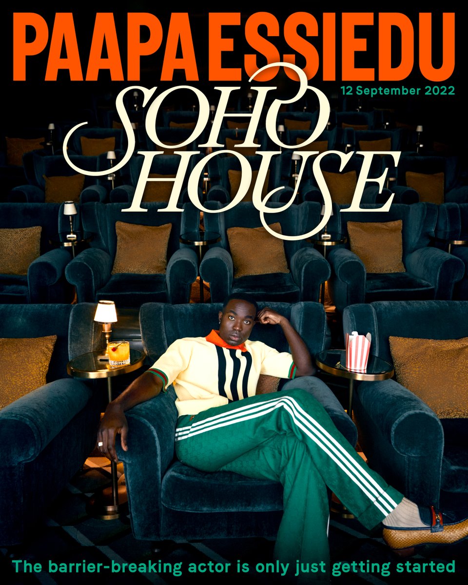 Soho House Awards Cover Star: Paapa Essiedu <a href="/PaapaEssiedu/">Paapa Essiedu | Severus Snape</a> 
Read the full interview bit.ly/3eEr4F4

Words by <a href="/JonathanDean_/">Jonathan Dean</a>, Photography by Rodrigon Carmuega