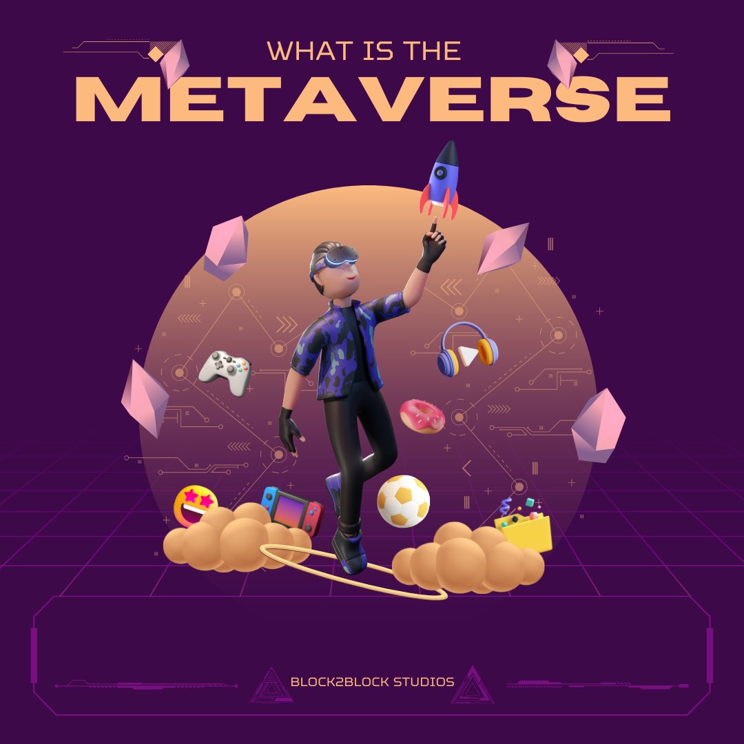 byebyemonks's tweet photo. Have you seen the movie ‘Ready Player One’? It’s like that! The metaverse is going to be a futuristic virtual world that we all get to spend our lives in, shopping, playing and socializing with one another!

Facebook: Block2Block Community
Instagram: block2block.studios https://t.co/DDgVDdp2Jc