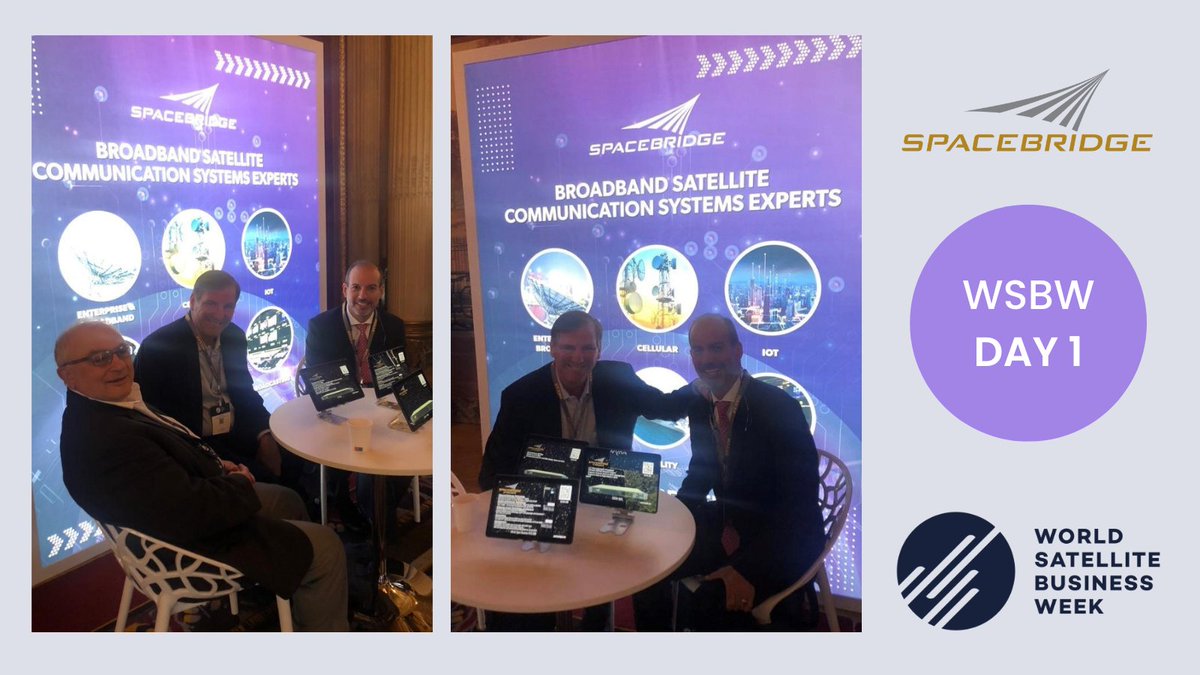 SpaceBridgeCA's tweet photo. Bonjour Paris! It's good to be back at #WSBW. Meet the SpaceBridge team at booth N1 and don't miss tomorrow's panel with CEO David Gelerman.
📆September 13, 16:00
📍The Concorde
Learn more: https://t.co/XXnVcAdqDP
#WorldSatelliteBusinessWeek #WSBW22 @WSBW_Summit https://t.co/u5DvMzx9Ss
