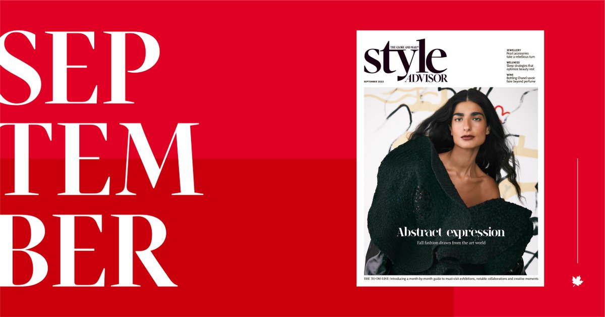 globemediagroup's tweet photo. For our September 2022 issue of Style Advisor, visual art takes centre stage. This season’s top trends take their inspiration from famous artistic movements. Download this month’s issue here: https://t.co/1GWuhN1IrH
#styleadvisor #canadianmagazines #fallfashion #fashionmagazine https://t.co/QzeQXqcQXd