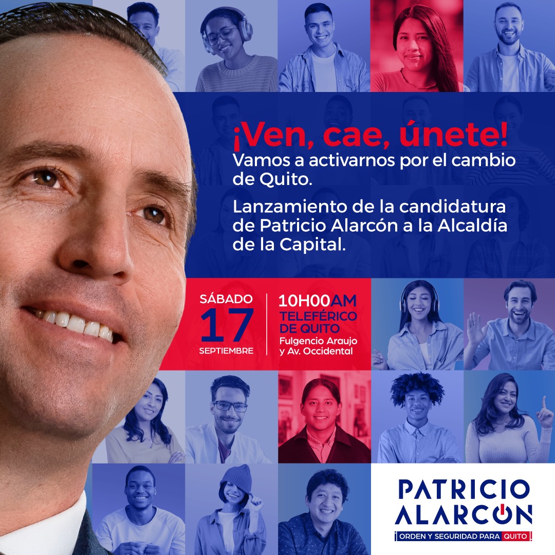 SoyCastillo593's tweet photo. Este sábado a las 10h00, en el Teleférico, tenemos una cita por Quito, por Pichincha, por ti!

Por favor acompáñanos!

#PichinchaSeLevanta
#SomosLaGente
#PichinchaALoBien
#PonteOn https://t.co/yaQoqPnkMt