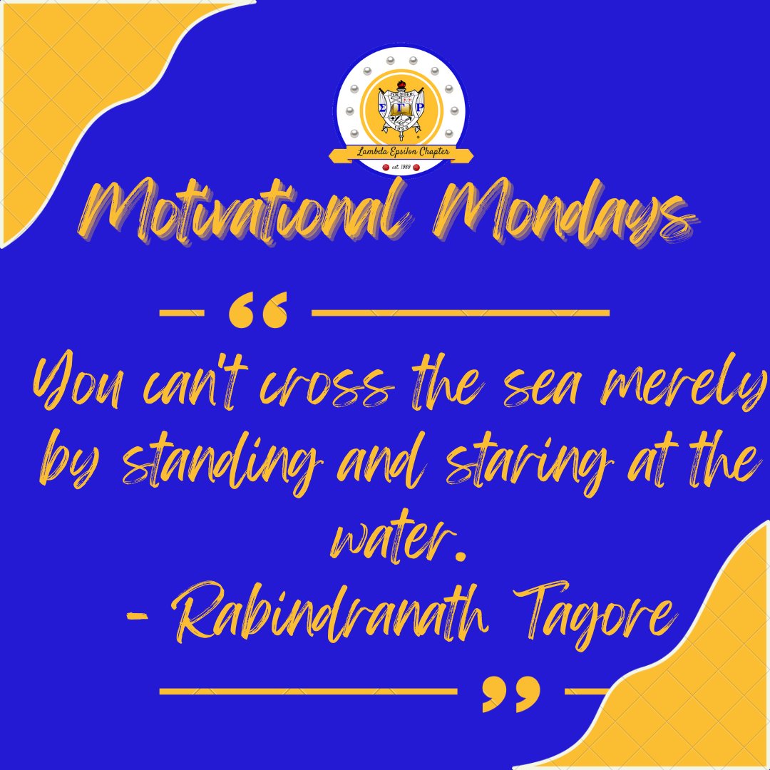 UWG_SGRhos's tweet photo. Motivational Mondays with Lambda Epsilon:
Actions are the start to endless possibilities and without them we are stuck in place. Believe in yourself and take the first step towards a better you. ✨
#motivationalmondays #SigmaGammaRho #LambdaEpsilon #uwg22 #uwg23 #uwg24 #uwg25 https://t.co/JnvVpnbqpq