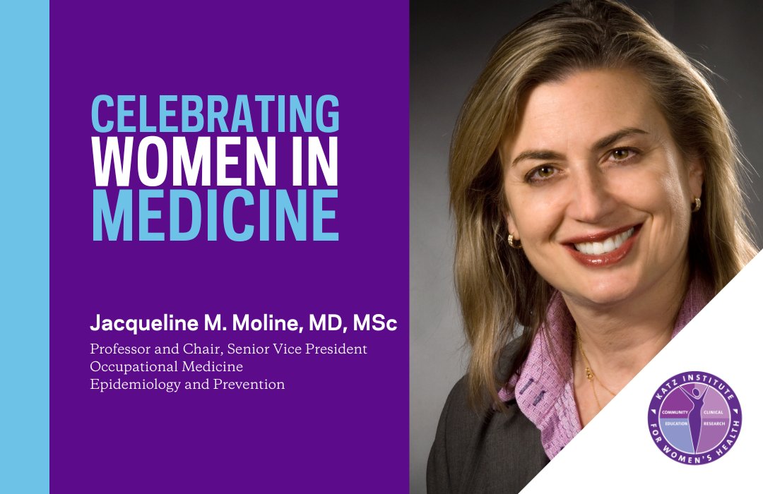 KatzWomensHlth's tweet photo. Jacqueline M. Moline, MD, MSc breaks down barriers in women's health by ensuring they have a voice for all their needs. Learn more about her: https://t.co/sUxCCIUlf1 #WIMM22 https://t.co/YxqkESR9Ec