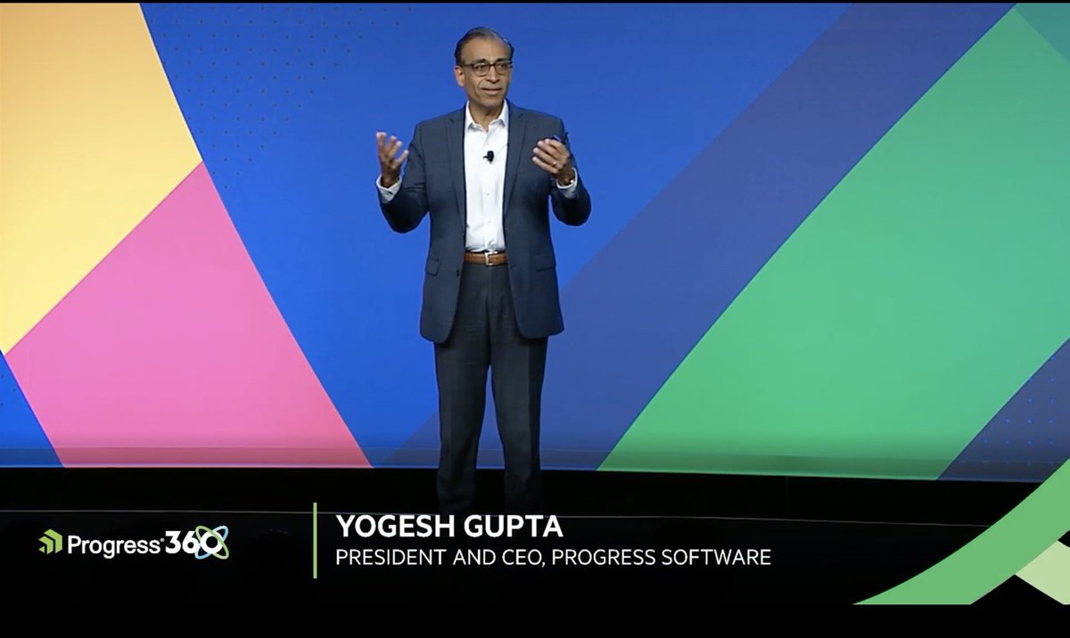 PrgsChef's tweet photo. The #ChefConf22 opening keynote kicked off this morning with our CEO @yogeshgupta1 discussing Progress360 and now by Progress Chef GM DevOps @sundar_tweets discussing how Chef is helping companies adopt 'As A Code Paradigm'. https://t.co/SsaGzEt6nC https://t.co/omZycICimG