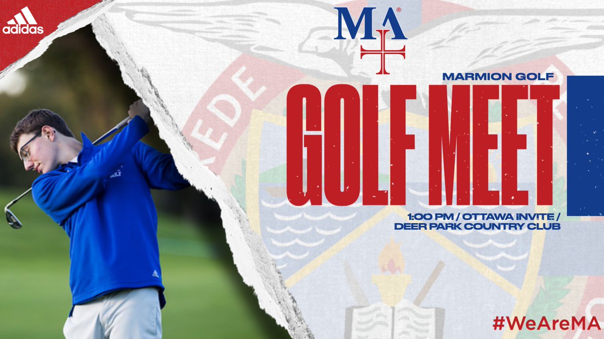 Golf heads south today as the Cadets will compete in the Ottawa Invite. Tee off is set for 1:00pm at Deer Park Country Club. Good luck! #WeAreMA <a href="/pchabura/">Paul Chabura</a> <a href="/GolfMarmion/">Marmion Golf</a>