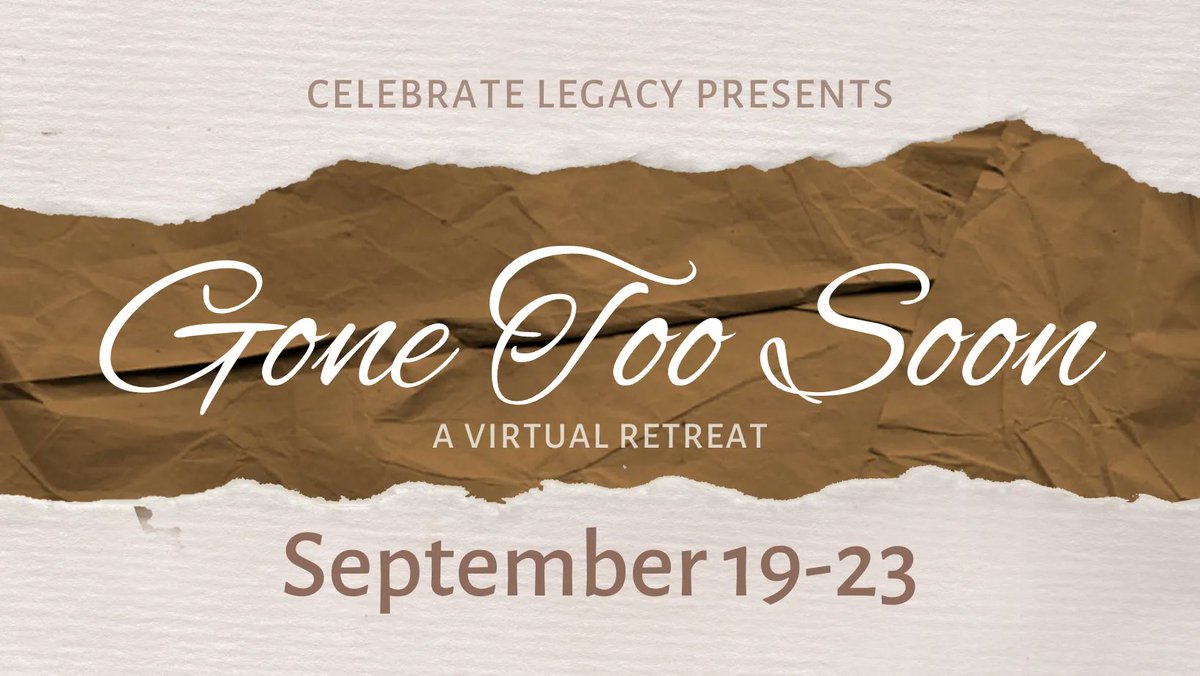MicheleMarisca3's tweet photo. We’ve all heard the saying that time heals all wounds. You and I both know that this is simply not true. That’s why I’m so excited to tell you about the Gone Too Soon Virtual Retreat! The goal for this retreat is different than most. It starts on one week! https://t.co/n1xmqbro84 https://t.co/93oSoo3hnj