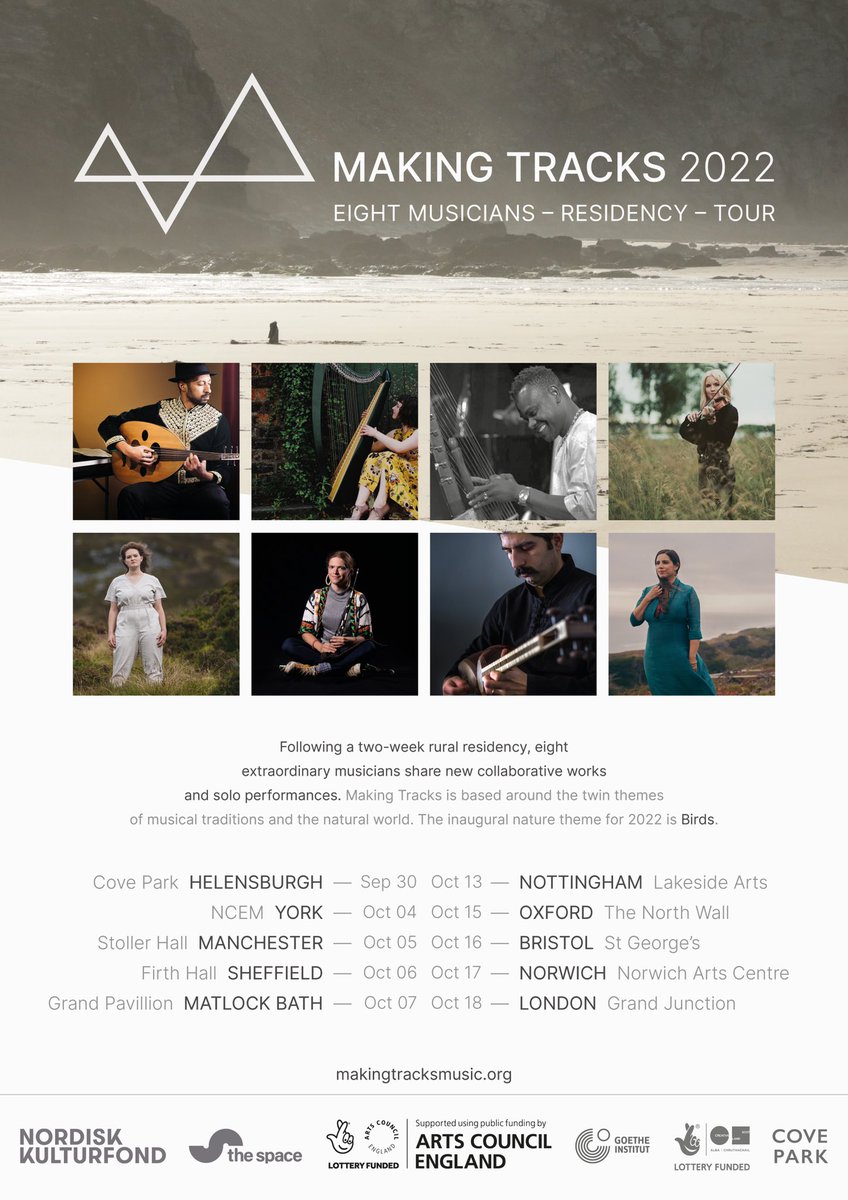 Following our residency @CovePark, this year’s eight fellows will be heading off on tour this October 🍂 Are we heading your way? Check out all dates and get your tickets at makingtracksmusic.org/events