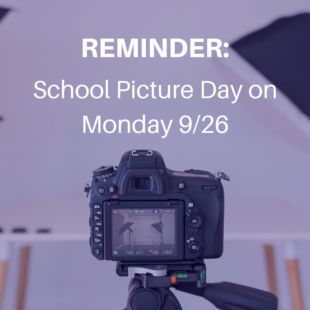 mountalverniahs's tweet photo. REMINDER! Sept 26th is school picture day. Come dressed in either your school uniform or your dress down day attire. All out of uniform outfits must follow school dress code &amp; handbook guidelines regarding appropriate attire. Please see Ms. Boudreau or Mrs. Chick with questions. https://t.co/SJWhBa2Z3l
