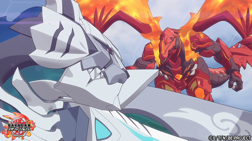 bakugan_jp's tweet photo. 【#爆丸エボリューションズ】

＿人人人人人人人人人人人人＿
＞　第13話配信スタート！　＜
￣Y^Y^Y^Y^Y^Y^Y^Y^Y￣

「ファウストとラース」
「消えない約束」

▼視聴はこちら▼
https://t.co/eBUQ5dezxZ

爆丸ブロー(っ'-')╮=͟͟͞͞*🔴🟢⚪️🔵🟣🟡！

#爆丸 #Bakugan #爆丸E https://t.co/qwRHf3LM4O