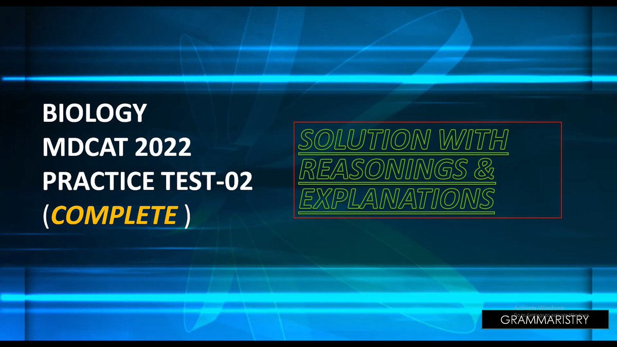 grammaristry's tweet photo. MDCAT 2022 PMC BIOLOGY SOLVED PRACTICE -MOCK TEST - 02 COMPLETE WITH REASONING
#pmc 
#PMC2022 
#pmdc
#mdcat 
#mdcat2022
#MBBS 
#letsconnects 
#biology 
#MCAT  
https://t.co/vqQuweJpYF https://t.co/Ff4yzCFPja