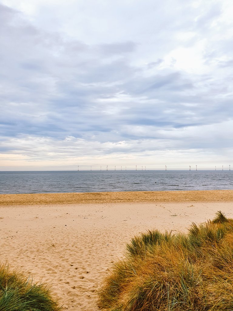 View from my holiday caravan #EasternBeach #CaisterOnSea