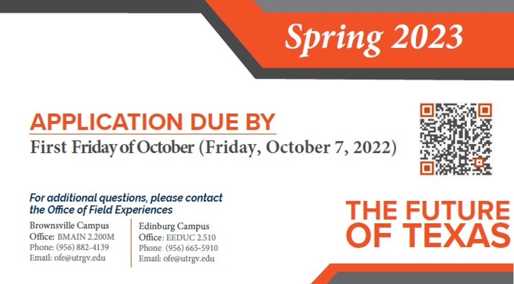 utrgv_aac's tweet photo. Attention Future Teachers! 🧑‍🏫

Are you a SENIOR in the Teacher Certification program getting ready for Clinical Teaching? Don't miss out on these important deadlines! 📚 https://t.co/f1XWWcTaXM
