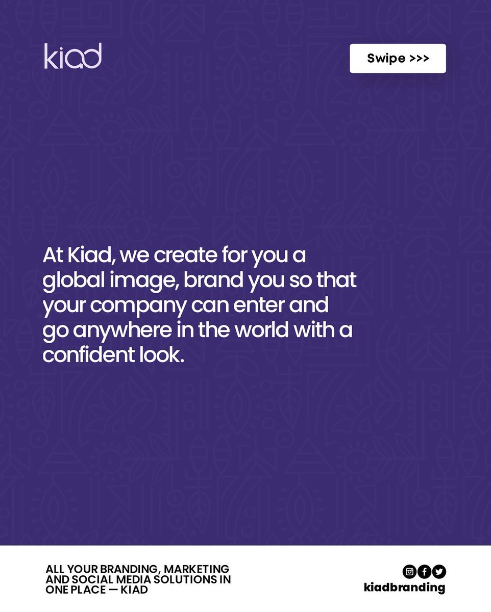 Kiad_gl's tweet photo. As usual, Monday comes with good news😇

We bring a bit of Kiad’s good news to you this Monday by telling you about what we do💃💃.

Watch this space guys...we have so much to offer your brand!

#kiadbranding  #branding #T20WorldCup2022 #HappyBirthdayNamjoon https://t.co/M5ywKLARn7