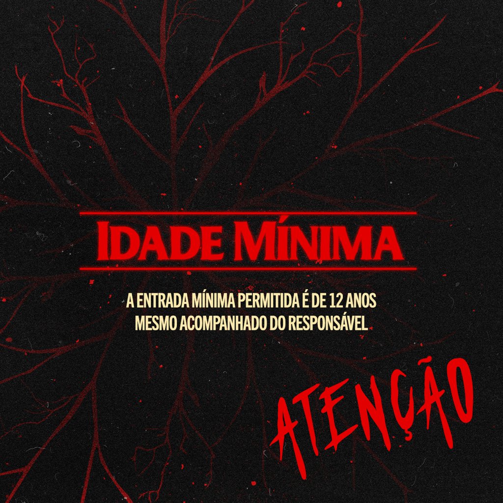 ParqueDoTerror's tweet photo. 🚨 ATENÇÃO 🚨

Temos recebido muitas mensagens perguntando se menores de 12 anos entram com responsável e NÃO é permitido a entrada de menos de 12 anos mesmo que estejam acompanhados. https://t.co/N8LCVP7tV1