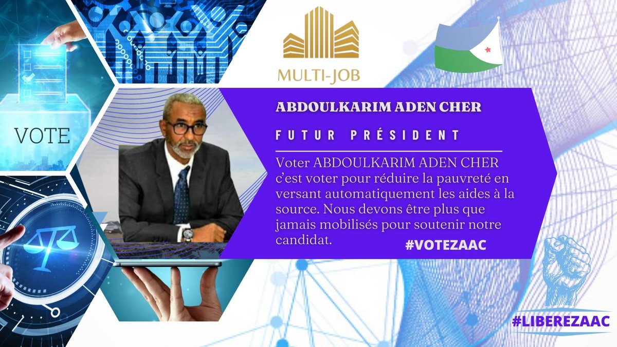 DjiboutiMulti's tweet photo. MULTIJOB :
Chacune de nos actions, toute décision ou toute direction que nous prenons, est dictée consciemment ou inconsciemment par nos valeurs.
#LIBEREZAAC #HOMMEPOLITIQUE #LEADER #ECONOMISTE #EMPRISONNÉ
#ARBITRAIREMENT #SANSPROCES
#MULTIJOBDJIBOUTI #AGENCEPUBLICITAIRE #SEO https://t.co/k6IpOUHSxJ