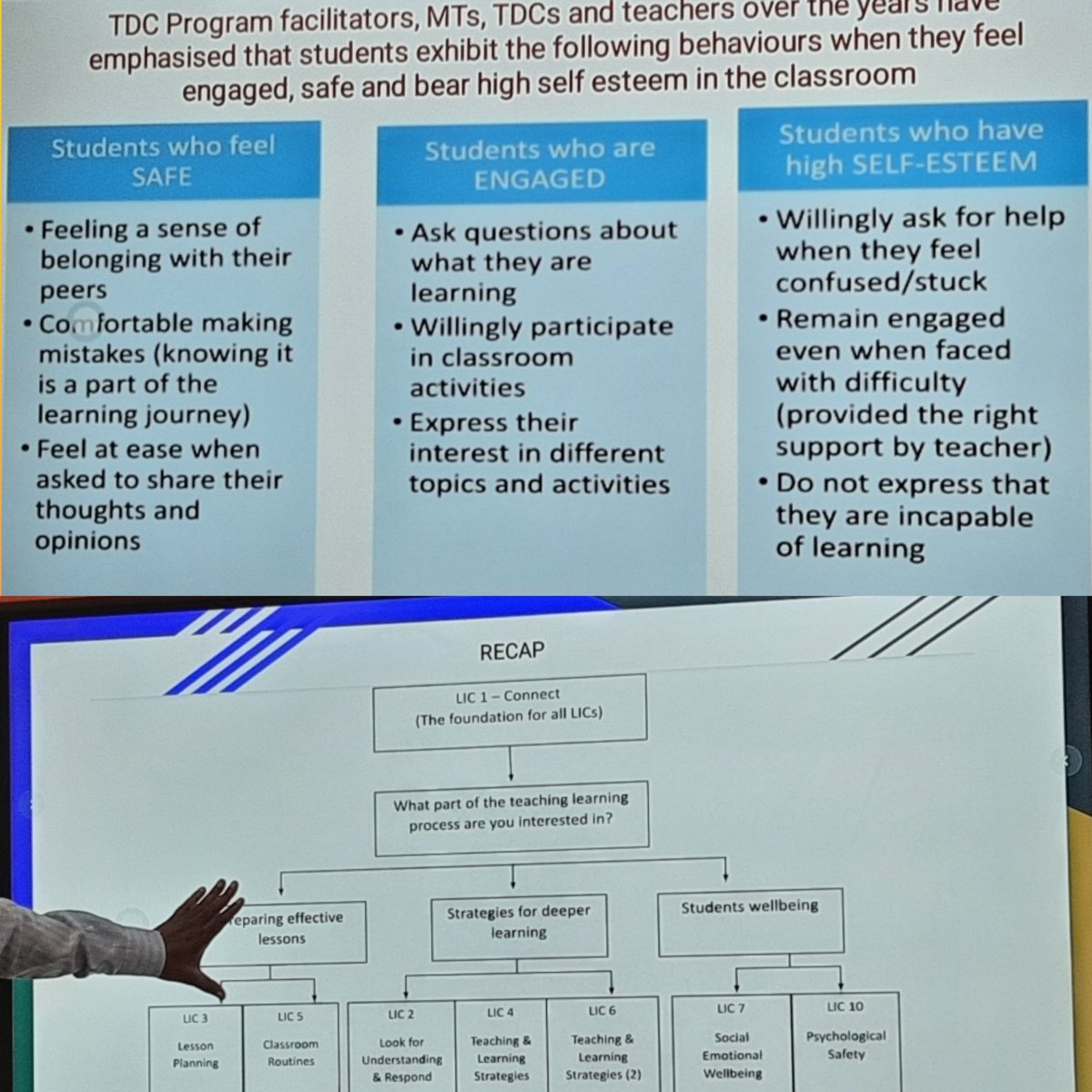 MeenakshiMalha2's tweet image. Focus Areas of
#LearningImprovementCycle-11:

🎯Including ALL Teachers
🎯Observation &amp;amp; Feedback  
🎯Building Confident Learners

Discussed during the  #DelhiMentorTeachers' #CoLearningSession today at @karkardoomadiet 

@Dir_Education @PbpandeyB @AmitaSh25774527
@STIReducation