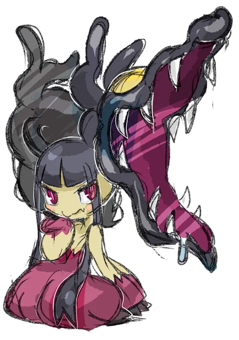 #1日1ポケモン #ポケモン #ポケットモンスター #Pokemon #らくがき1日1ポケモン #1日1絵 #らくがき #イラスト #Mawile【303 #クチート #メガクチート】(1011日目) 