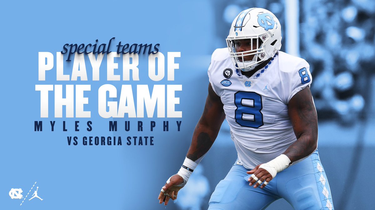 Your Players of the Game for week 2 😤 O: The Tight Ends D: @kingced3289 ST: @gmurfo1 #CarolinaFootball 🏈 #UNCommon