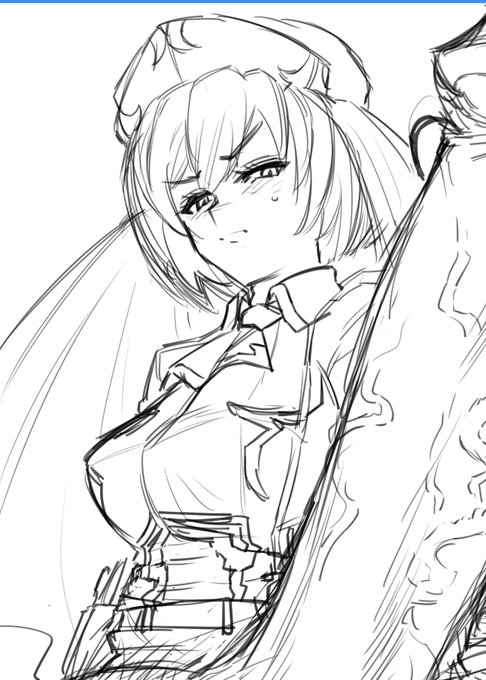 ユフィール先生と差別化するためにかなりトンがらせる事になるバティンさんの乳房。 