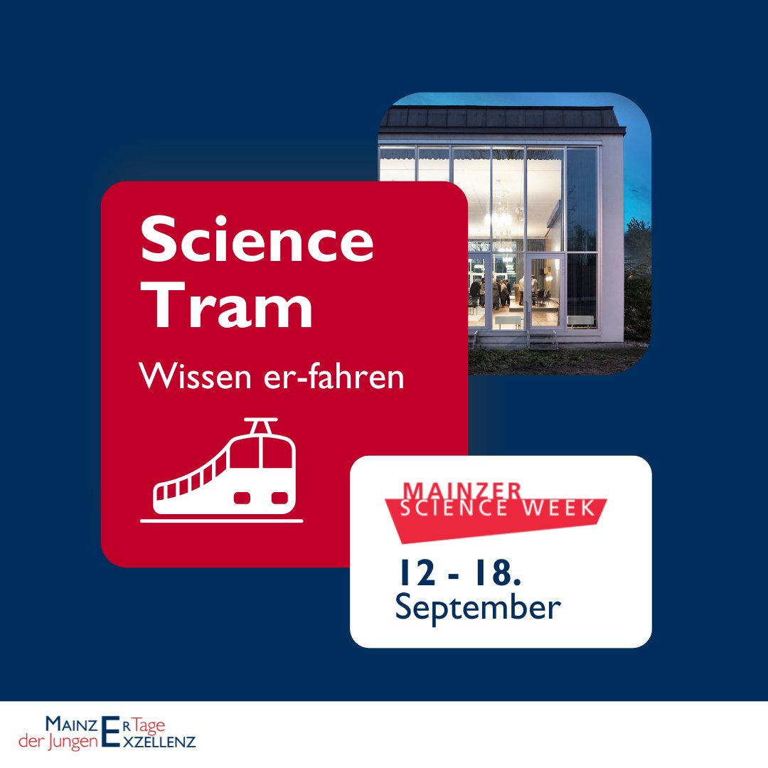 AglaiaBianchi's tweet photo. Gleich fahre ich mit der #Sciencetram zur Fish-Bowl-Diskussion "Und was macht man damit?!", Auftakt der #MZtageJE der #JungeAkademieMainz und @unimainz, die heute und morgen an der @adwmainz stattfinden, sowie der #MainzerScienceWeek. Endlich ist es soweit, ich freue mich! https://t.co/tb7J2HqmVw