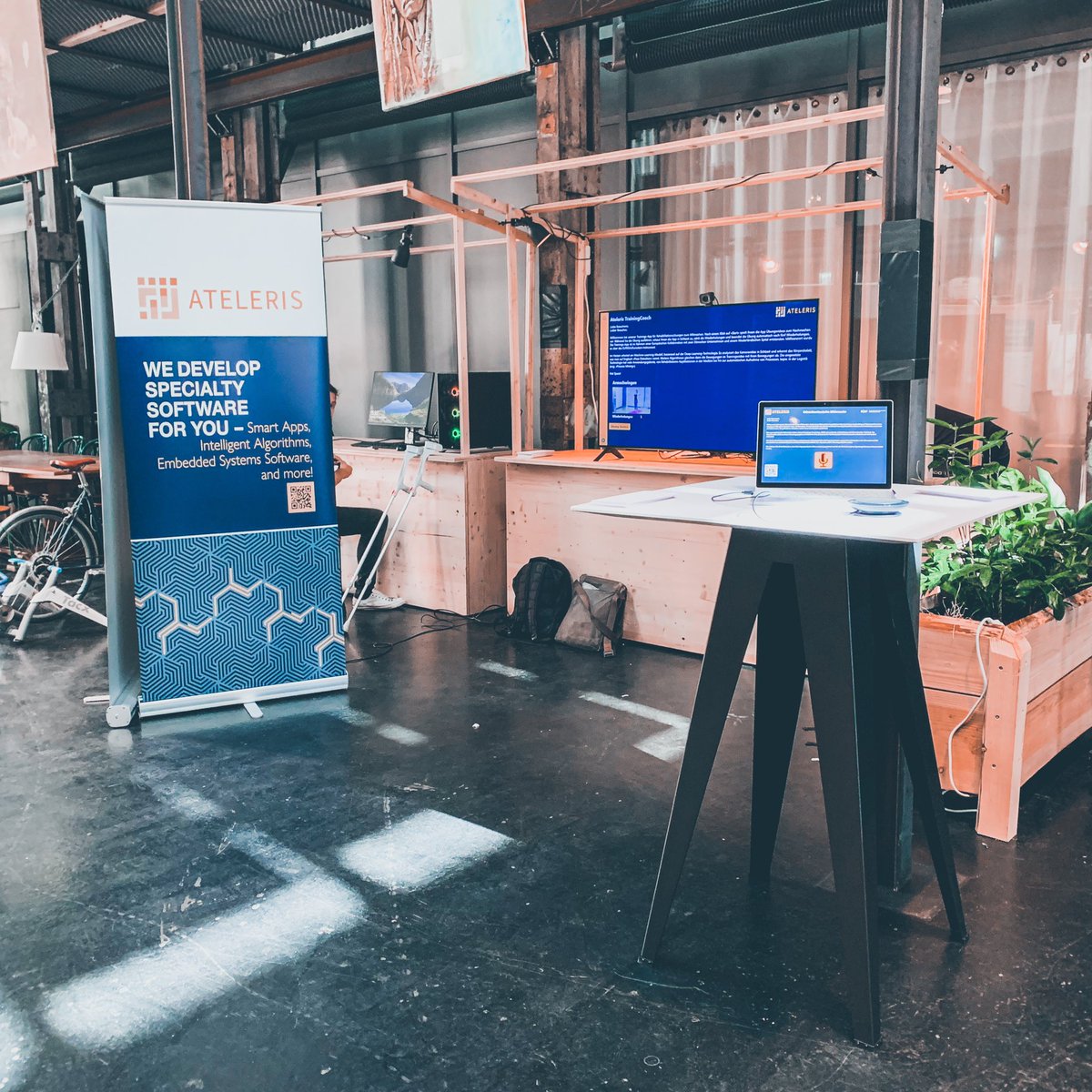 ateleris's tweet photo. Digital Days 2022 - We are ready for you! Today and tomorrow at the Aeschbachhalle in #Aarau! Wednesday at Schlossplatz in Aarau, and Thursday at Technopark Aargau in #Brugg. https://t.co/YWGrYBaDzT #DigitalDays #DigitalDays2022 https://t.co/LqgNSAoAPN