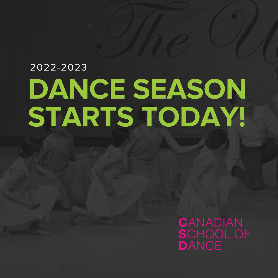 CSDdance's tweet image. Our 2022-2023 dance season begins today, and we couldn't be more thrilled to welcome back our dancers! 

Interested in registering your dancer for classes? It's not too late! Visit our website for more details or to register! 

canadianschoolofdance.com/schedule/ 

#DanceClasses #OttawaDance