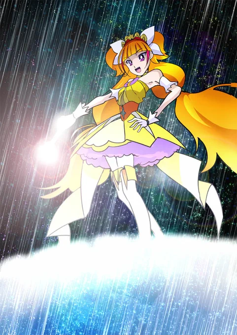 あたしはもう…止まらないよ! #プリキュア版深夜の真剣お絵描き60分一本勝負 【お題:GO!プリンセスプリキュア】 
