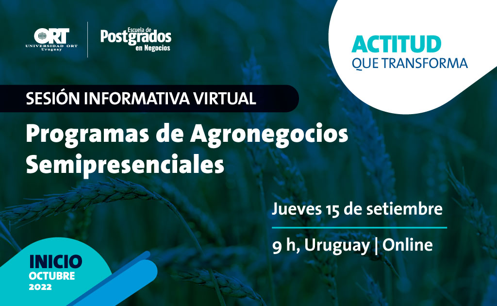 negocios_ORT's tweet photo. 👉¿Contás con una visión estratégica que te permita aprovechar las oportunidades de un sector en permanente cambio como el de agronegocios? 
Sesión informativa - Programas Semipresenciales en Agronegocios Sostenibles -🙌 Inscribite aquí: https://t.co/gvnYWnqsKV https://t.co/kDE5DXZ9xs