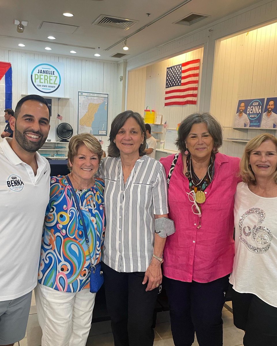 adam_benna's tweet photo. What a weekend! Grand opening of our campaign office with @Annette_Taddeo and @janellesofia ! Dem momentum continues to mount- great event at Blue Gala! Thank you @CommishEileen! Another amazing canvass with @CGDemocrats Let’s go win this thing! #FLHD114 https://t.co/ANN6jxLOSc
