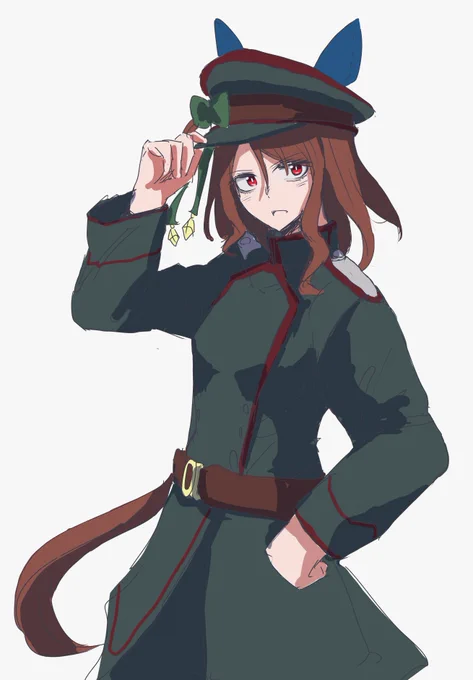 軍服キングという可能性は如何でしょうか#ウマ娘 #キングヘイロー 