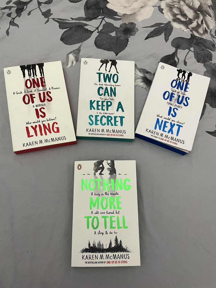 miss_edwardss's tweet photo. Absolutely LOVE these books!! Just finished ‘one of us is next’ &amp; was so happy to stumble across ‘nothing more to tell’ can’t wait to read it on my holiday this week 🤩☀️🌴@writerkmc https://t.co/SXP9wgyTcF